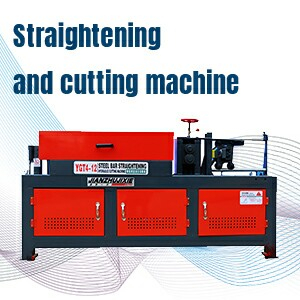 Straightening and cutting machine