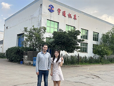 Algeria customer visited the factory and purchased Threaded rod production line.