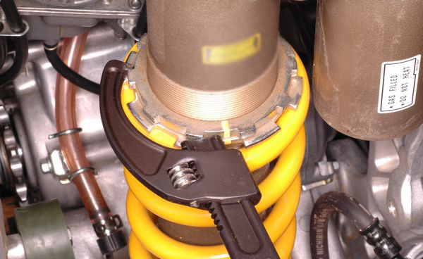 Rear suspension adjuster