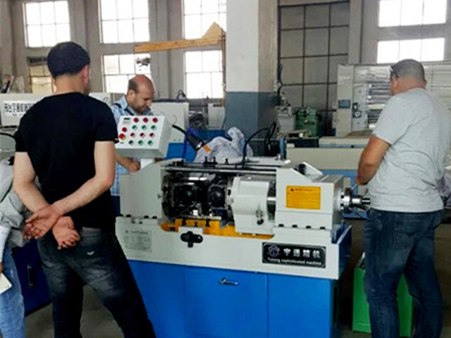  Semi Automatic Rod Threading Machine-Chilean customers