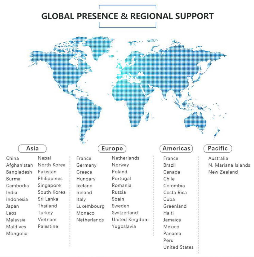 GLOBAL PRESENCE & REGIONAL SUPPORT