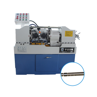 Fully automatic thread rolling machine hydraulic thread knurling straight line two axes