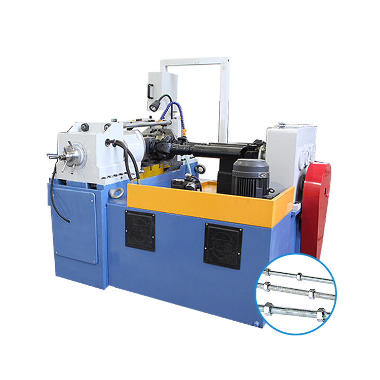 Two-axis thread rolling machine